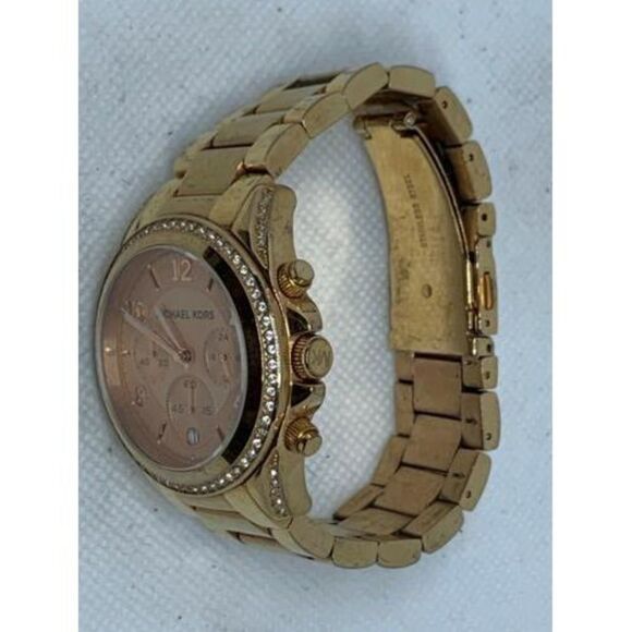 Michael Kors MK5263 Women's Watch Chronograph Rose Gold Dial Quartz Analog B703 - Picture 7 of 9